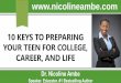 10 KEYS TO PREPARING YOUR TEEN FOR COLLEGE, CAREER, … 10 Keys to...•Make sure the class credit is transferable to the college of choice . 3. Improve SAT & ACT scores by taking