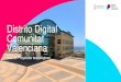 Distrito Digital Comunitat Valenciana...Comunitat Valenciana Sectores tecnológicos empresas instaladas SECTORES TECNOLÓGICOS • Inteligencia Artificial, Machine learning, Deep learning