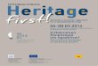 Η EU Presidency Conference eritage...Η Πολιτιστική Κληρονομιά στο προσκήνιο! Προς μια Κοινή Προσέγγιση για μια Βιώσιμη