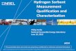 Hydrogen Sorbent Measurement Qualification and ... · •Tailor volumetric capacity FOM to target specific goals o Material evaluation, comparison and optimization o Engineering considerations