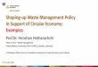 Shaping-up Waste Management Policy in Support of Circular …site4society.merit.unu.edu/wp-content/uploads/2019/11/... · 2019-11-21 · Shaping-up Waste Management Policy in Support