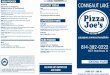 PJ49 Conneaut Lake 8-5 x 14 menu City ... - Pizza Joes · SUBS/WEDGIES 55.50/57.29 Subs are made on 9" toasted bun Wedgies are made on 10" round pizza shell Meatbal (900/1230 cal)