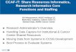 CCAF-IT: Share Resources Informatics, Research Informatics ... · CCAF-IT Share Resources Informatics, Research Informatics Core Functions and Staffing - Research Administrator’s
