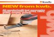 NEW from kwb. · 2014-10-09 · E.g. for detaching damaged joints for tiles or replacing a damaged tile, precise cutting of small apertures in soft tiles for pipe connections or corners,