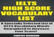 IELTS High Score Vocabulary List (2012)englishonlineclub.com/pdf/IELTS High Score Vocabulary List... · IELTS is jointly owned by British Council, IDP: IELTS Australia and the University