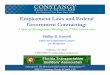 Employment Laws and Federal GCiGovernment Contracting€¦ · – Desk Audit – On-site Reviews ... indicia of potential discriminationindicia of potential discrimination • Interviews
