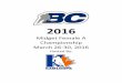 2016 Female Midget Championship... · advances came further trading, industry, the railroad, and ship transport. The Gold Rush brought wealth . 2016 Midget Female A BC Hockey Championships