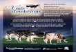 th d’embryons - Holstein Québec · Présentation des lots | Consignments displayed at Delta Trois-Rivières, 1620 rue Notre-Dame Centre, Trois-Rivières QC G9A 6E5 15 h Fermeture