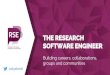 SOFTWARE ENGINEER THE RESEARCH€¦ · experiment team make decisions Open-source tool from neutron scattering Plugin & interface for fusion data 9. Data Access: Simple Access Layer