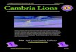 CAMBRIA LIONS CLUB NEWSLETTER MARCH 2020 Cambria Lions · PDF file Published monthly by the Lions Club of Cambria. Edited by Jim McPherson Phone: 927-5611 email:spaguyjim@gmail.com