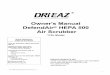 Owner's Manual DefendAir HEPA 500 Air Scrubber Listed by... · 2020-06-13 · Table of Contents How the DefendAir HEPA 500 works (pg. 2) Getting to Know Your New DefendAir HEPA 500