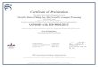 Certificate of Registration - Morrell's Aerospace …...Certificate of Registration This certifies that the Quality Management System of Morrell's Electro Plating, Inc., dba Morrell's