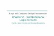 Chapter 2 – Combinational Logic Circuitscms3.koreatech.ac.kr/sites/yjjang/down/digit/lcd_chap2p1.pdf · Chapter 2 - Part 1 3 Binary Logic and Gates Binary variablestake on one of