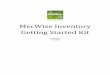 MecWise Inventory Getting Started Kit · 2015-07-07 · Getting Started 1. How do I start using MecWise Inventory? 1.1 Be familiar with the toolbar icons. 1.2 To maintain the company‟s