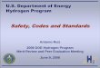 Safety, Codes and Standards Sub-Program Overvie• HYPER Stationary Fuel Cell Permitting • WP4 – model validation • WP5 – validation experiments Goals Determine how barrier