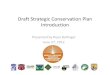 Draft Strategic Conservation Plan Introduction · Draft Strategic Conservation Plan Introduction Presented by Ryan Bollinger June 27, 2012