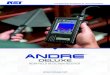 ANDRE - Research Electronics International...The ANDRE is a hand-held broadband receiver that detects known, unknown, illegal, disruptive, or interfering transmissions. The ANDRE locates