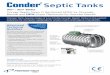 Conder Septic Tank (3-5 m3) PTA 2015 - Premier Tech Aqua · 2017-02-03 · (MILL5R Concrete Surround) 2.48 1.89 1.89 161 400 1.68 1.65 100 5m3 Super Reinforced (MILL5SR Granular Surround)