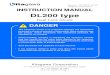 DL200 type - kitagawa · 2019-09-18 · 1 Preface This manual provides detailed information about how to safely and correctly use the power chuck (DL200 type) for a lathe. Before
