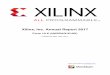 Xilinx, Inc. Annual Report 2017annualreport.stocklight.com/NASDAQ/XLNX/17845112.pdfXilinx, Inc. Annual Report 2017 Form 10-K (NASDAQ:XLNX) Published: May 15th, 2017 PDF generated by
