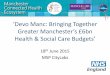 Greater Manchester’s £6bn Health & Social Care Budgets’ · 2016-06-13 · Health and social care services in Greater Manchester face a £1.1bn financial challenge 1 Commissioner