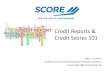Credit Reports & Credit Scores 101s3. ... Credit Reports & Credit Scores 101 Mary C. Hurlburt Certified Consumer Credit Counselor and Score Volunteer mary.hurlburt@scorevolunteer.org