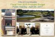 City of Countryside Fiscal Year 2018 Proposed Budget Public Hearing … · 2017-11-16 · Fiscal Year 2018 Proposed Budget Public Hearing - April 26, 2017 . PROPOSED BUDGET SUMMARY