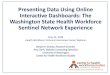 Presenting Data Using Online Interactive Dashboards: The ... · 5/23/2018  · Interactive Dashboards: The Washington State Health Workforce Sentinel Network Experience May 23, 2018