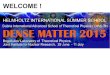WELCOME [theor.jinr.ru]theor.jinr.ru/~diastp/dm15/talks/Opening-DM2015.pdf · Startup Topics from the field “Structure of Matter” (2004 - 2006): 1. Hot Points in Astrophysics