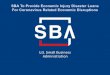 SBA’s Disaster Declaration Makes Loans · 9 SBA’s Economic Injury Disaster Loan (EIDLs) funds come directly from the U.S. Treasury. Applicants do not go through a bank to apply