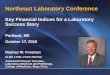 Key Financial Indices for a Laboratory Success Story€¦ · Success Story Portland, ME October 17, 2018 Rodney W. Forsman CLMA LCRC, FAAC Member Assistant Professor Emeritus, Laboratory