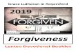 Psalm 103:12 Forgiveness - Grace Lutheran · PDF file March 14 Proverbs 17:9 (forgiveness as love) March 15 Psalm 130 (plea for forgiveness) March 16 Isaiah 53:4-6 (forgiveness/healing