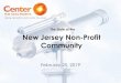 The State of the New Jersey Non-Profit Community...December 6, 2017 Somerset, NJ Annual NJ Non-Profit Conference The “don’t miss” conference for NJ non-profits 600 non-profit