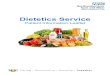 Dietetics Service · Dietitians use the most up-to-date public ... Loss of appetite and/or weight loss ... You can be referred for a dietetic assessment by a health professional that