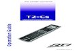 T2-Cs manuals... · T2-Cs Universal System Controller For environmental reasons, your T2-Cs Universal System Controller uses “environmentally sound” Lithium-ion rechargeable batteries