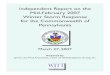 Independent Report on the Mid-February 2007 …...Independent Report on the Mid-February 2007 Winter Storm Response for the Commonwealth of Pennsylvania March 27, 2007 Prepared by: