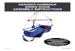 HANGING HAMMOCK SWING CHAIR ASSEMBLY INSTRUCTIONS · HANGING HAMMOCK SWING CHAIR ASSEMBLY INSTRUCTIONS NU3200 Please Do Not Hesitate to Contact Our Consumer Hotline at 800-759-0977