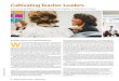 Cultivating Teacher Leaders · 2019. 5. 17. · Cultivating Teacher Leaders A Union-Led Effort Connects Classroom Practice to Education Policy BY ROBIN VITUCCI AND MARJORIE BROWN