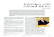 Interview with Edward Witten · 2015. 4. 8. · Interview with Edward Witten Hirosi Ooguri This is a slightly edited version of an interview with Edward Witten that appeared in the