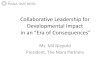 Collaborative Leadership for Developmental Impactppd.cipe.org/wp-content/uploads/2016/03/Collaborative-leadership-M… · Collaborative Leadership for Developmental Impact ... PPD