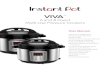 VIVA · 2020. 5. 12. · VIVA TM 6 and 8 Quart Multi-Use Pressure Cookers User Manual Important Safeguards 3URGXFW6SHFL,FDWLRQV Initial Setup Product, Parts and Accessories Smart