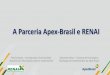 A Parceria Apex-Brasil e RENAImdic.gov.br/sistemas_web/renai/public/arquivo/arq1396988811.pdf · Papel da Apex-Brasil Promover a imagem do Brasil no exterior como destino de investimentos