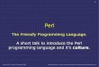 The Friendly Programming Language. A short talk to ... · Version 1.0.0 © Adam Trickett June-2006 Distributed under a creative commons Attribution-NonCommercial-ShareAlike licence