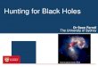 Hunting for Black HolesBlack holes are regions of space that are infinitely dense\爀 吀栀攀 最爀愀瘀椀琀愀琀椀漀渀愀氀 昀椀攀氀搀 愀爀漀甀渀搀 愀 戀氀愀挀欀