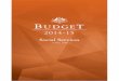 Budget 2014-15: Social Services, 13 May 2014 · An unsustainable budget position Government spending has grown rapidly. From 2007-08 to 2013-14, government real spending has outgrown