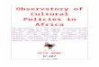 Observatory of Cultural Policies in Africa · Web view2008/06/26  · The Observatory is a Pan African international NGO created in 2002 with the support of African Union, the Ford