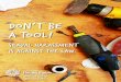 DON’T BE A TOOL! · 2019. 8. 1. · qhrc.qld.gov.au 1300 130 670 DON’T BE A TOOL! SEXUAL HARASSMENT IS AGAINST THE LAW