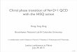 Chiral phase transition of N =2+1 QCD with the HISQ action · Engels et al., NPB 675(2003)533 contribution of Goldstone modes to the order parameter M is enclosed in the scaling function