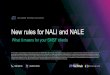 New rules for NALI and NALE · 2020. 6. 26. · The information in this presentation has been prepared by Mark Ellem ABN 69 989 271 960 and Accurium Pty Ltd ABN 13 009 492 219 (Accurium)