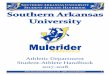 Southern Arkansas University Student-Athlete …...2017/10/11  · ä ä 3 æ Welcome from Director of Athletics Dear Student-Athlete: We hope that your athletic experience at Southern